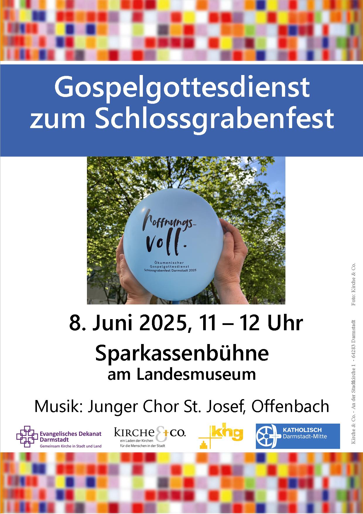 Plakat Gospelgottesdienst zum Schlossgrabenfest