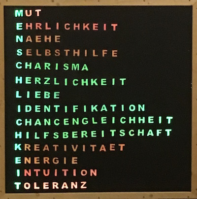 Begriffstafel zur Menschlichkeit