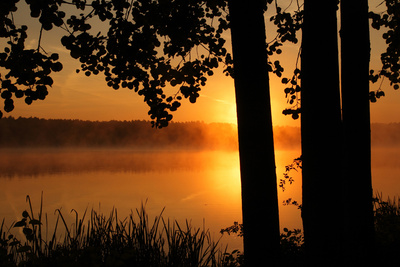 Sonnenuntergang an einem See