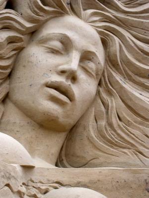 Schlafendes Sandgesicht