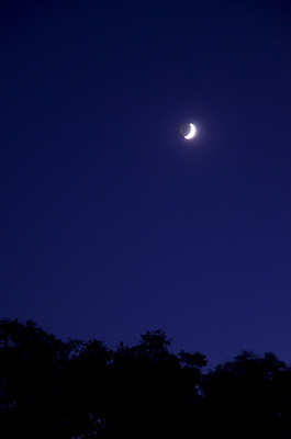 Nachthimmel mit Mond Nachthimmel mit Mond