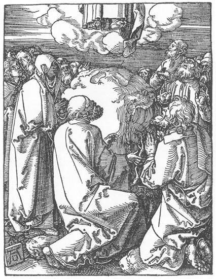 Holzschnitt Albrecht Dürer-Himmelfahrt