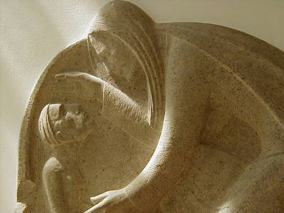 Wandrelief mit segnendem Jesus Wandrelief mit segnendem Jesus