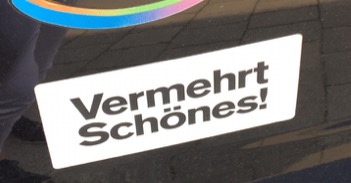 Aufkleber mit Aufdruck Vermehrt Schönes!