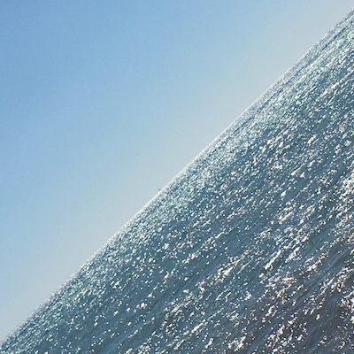 Meer und Himmel im hochgekippten Quadrat