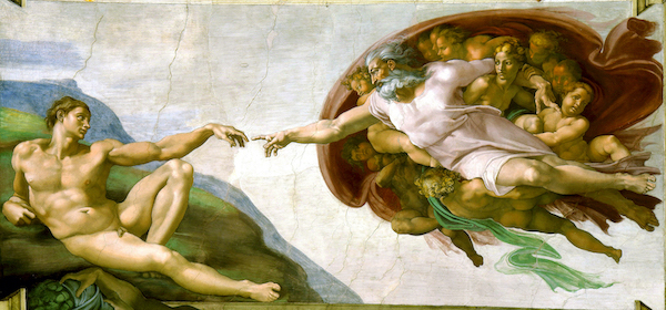 Erschaffung des Adam von Michelangelo