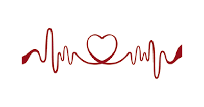 Rote Herzfrequenz mit Herz