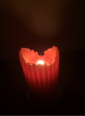 Brennende Kerze