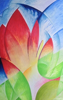 Bildliche Darstellung vom Pfingstfeuer