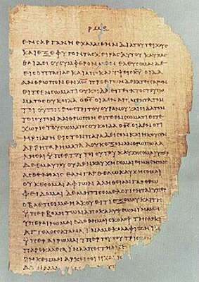 Korintherbrief auf Papyrus Korintherbrief auf Papyrus