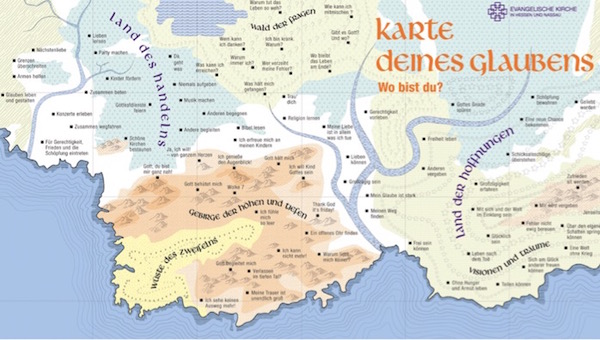 Karte des Glaubens